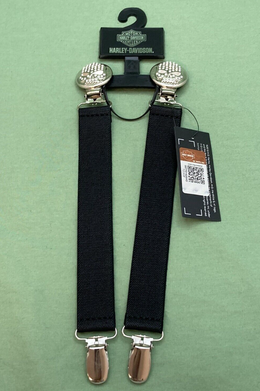 NEW GENUINE HARLEY DAVIDSON HDWBS11520 WOMEN'S BOOT CLIP WILLIE G SKULL BLING