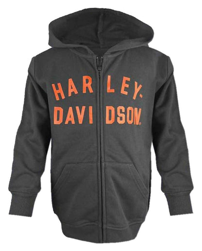 NEW HARLEY DAVIDSON 6570207 French Terry Toddler ZipUp Hooded Sweatshirt 2-3T