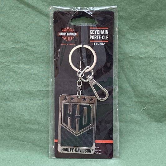 NEW GENUINE HARLEY DAVIDSON 4540PC AMERICAN CARBON FIBER KEYCHAIN