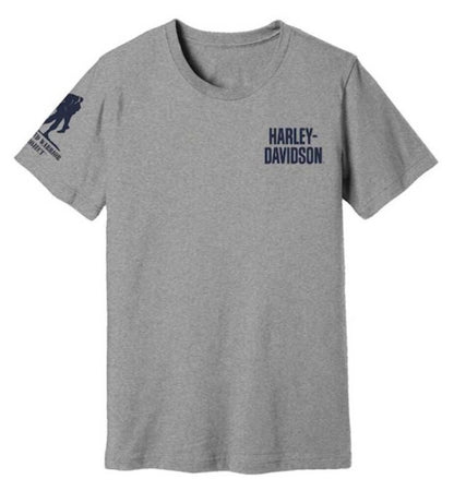 NEW HARLEY DAVIDSON 96356-22VM MEN'S WWP INDEPENDENCE TEE, GRAY S