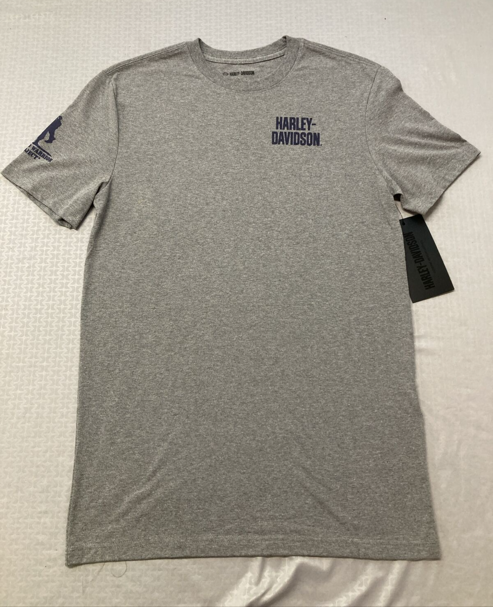 NEW HARLEY DAVIDSON 96356-22VM MEN'S WWP INDEPENDENCE TEE, GRAY S