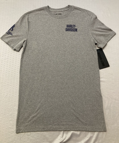 NEW HARLEY DAVIDSON 96356-22VM MEN'S WWP INDEPENDENCE TEE, GRAY XXXL