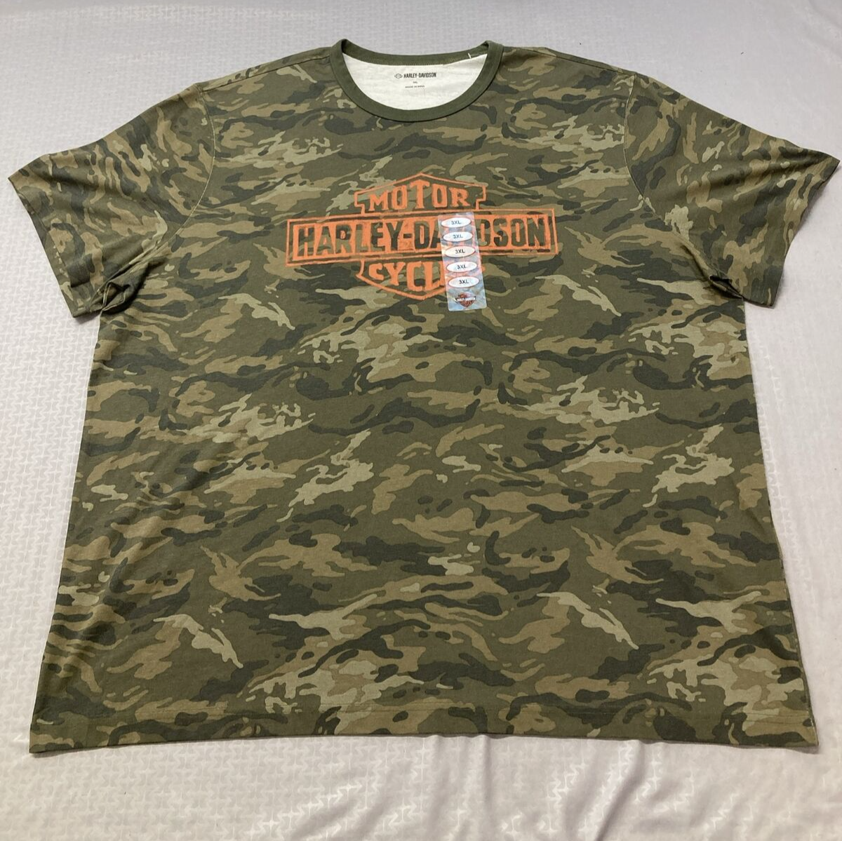 NEW HARLEY DAVIDSON 96105-23VM MEN'S BAR AND SHIELD KNIT CAMO TEE XXXL
