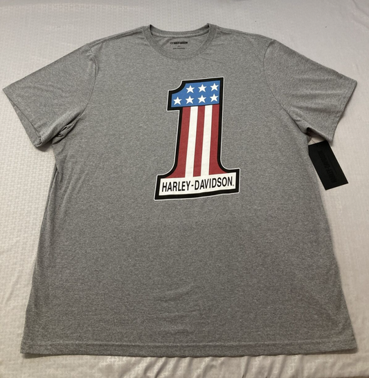 NEW HARLEY DAVIDSON 99135-22VM MEN'S #1 RACE GRAPHIC KNIT TEE XXXL