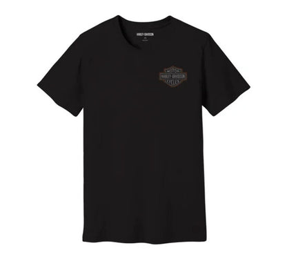 NEW HARLEY DAVIDSON 96040-23VM MEN'S WWP BACK GRAPHIC TEE, BLK S