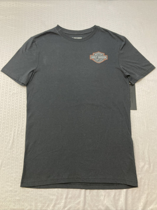NEW HARLEY DAVIDSON 96040-23VM MEN'S WWP BACK GRAPHIC TEE, BLK S