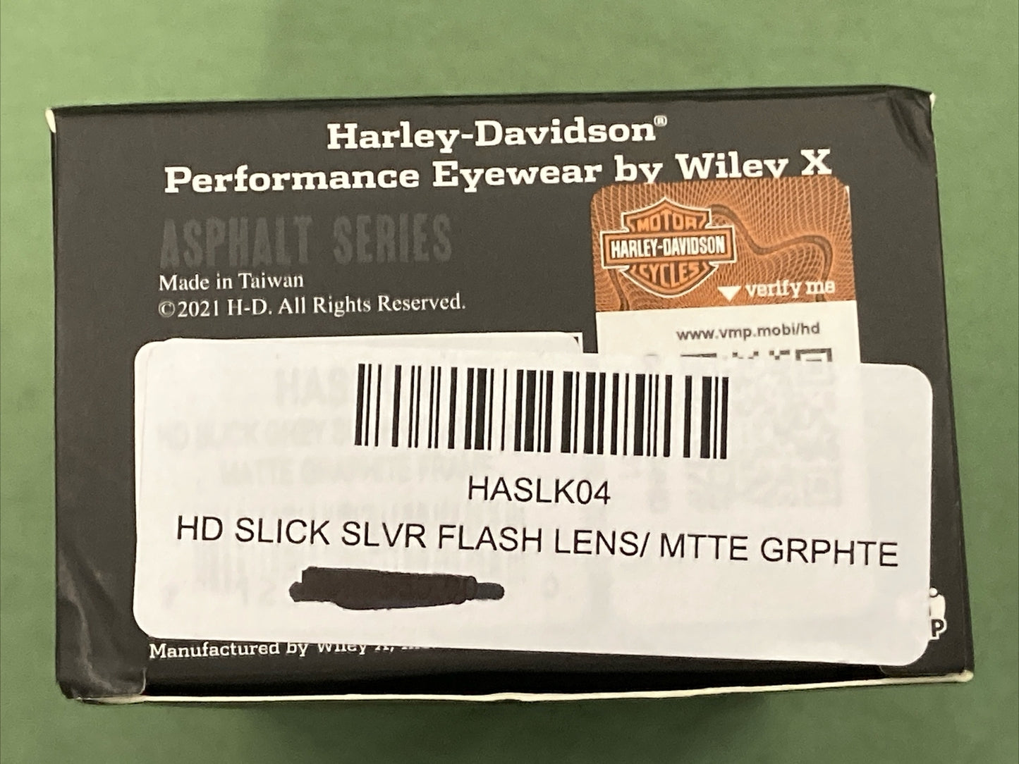 NEW HARLEY DAVIDSON HASLK04 MEN'S SUNGLASSES SILVER FLASH LENS & MATTE GRAPHITE