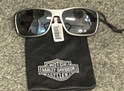NEW HARLEY DAVIDSON HASLK04 MEN'S SUNGLASSES SILVER FLASH LENS & MATTE GRAPHITE