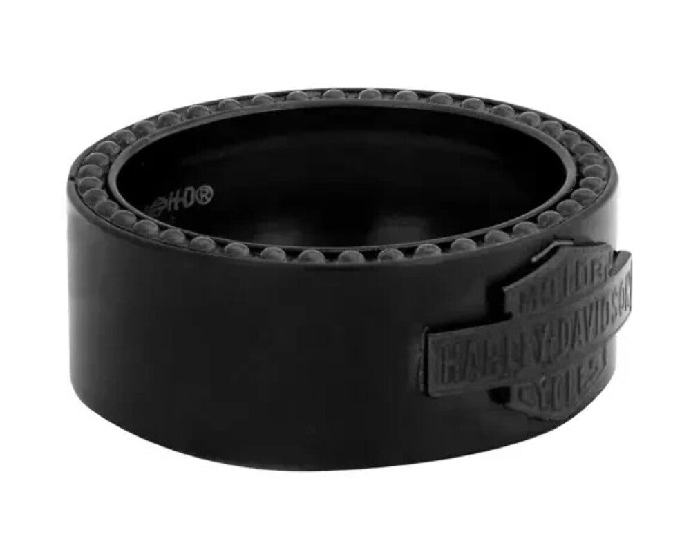 NEW GENUINE HARLEY DAVIDSON MOD HSR0052 SZ 12 Black on Black B&S RING