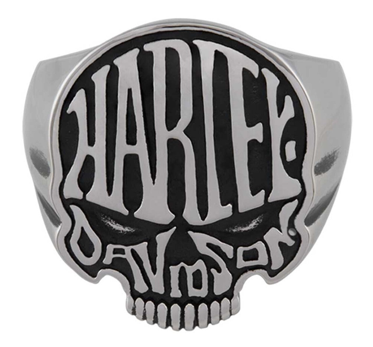 NEW GENUINE HARLEY DAVIDSON MOD HSR0082 SZ 15 CALAVERA STAINLESS STEEL RING