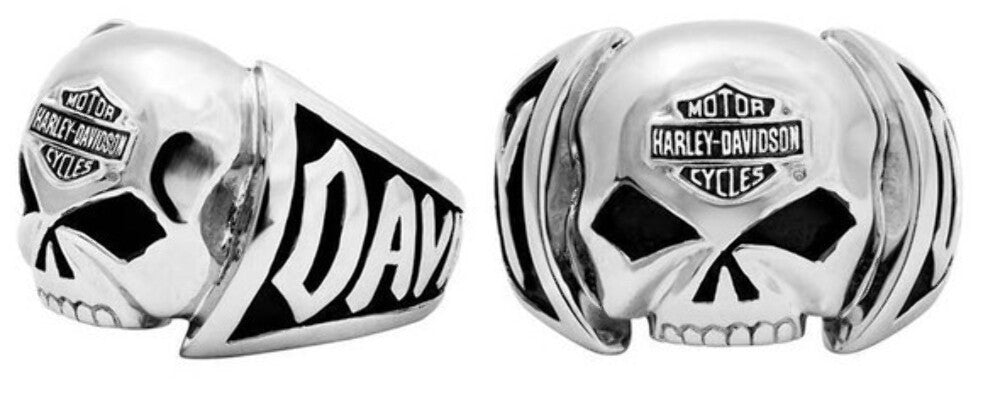 NEW GENUINE HARLEY DAVIDSON MOD HSR0004 SZ 14 Men's Skull Ring