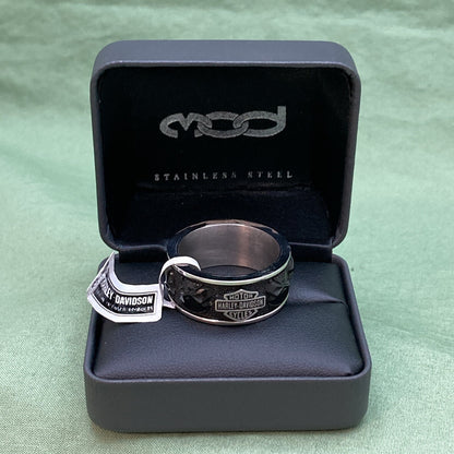 NEW GENUINE HARLEY DAVIDSON MOD HSR0097 SZ 14 Men's Multiple Willie G Skull RING