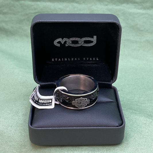 NEW GENUINE HARLEY DAVIDSON MOD HSR0097 SZ 14 Men's Multiple Willie G Skull RING
