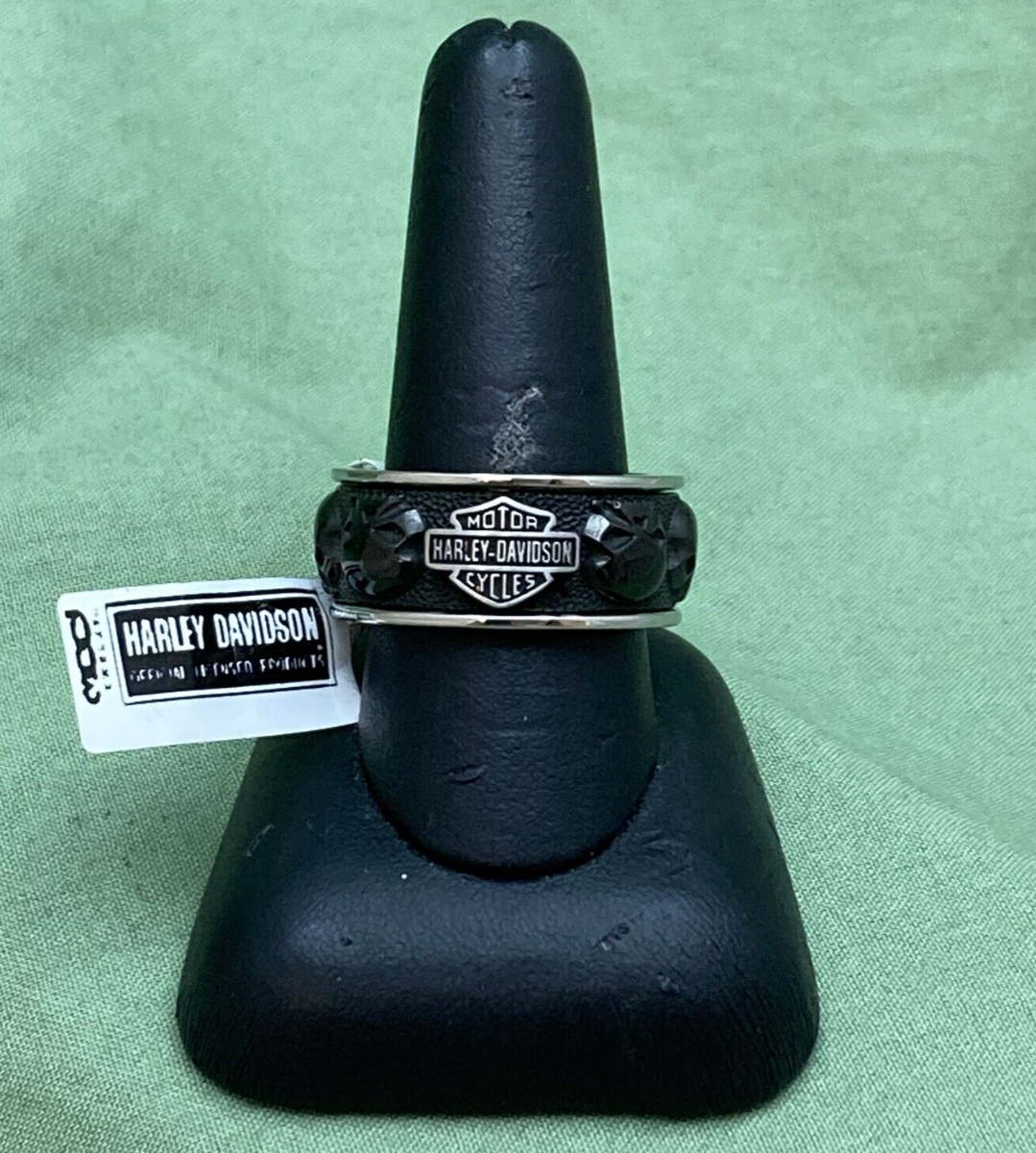 NEW GENUINE HARLEY DAVIDSON MOD HSR0097 SZ 11 Men's Multiple Willie G Skull RING