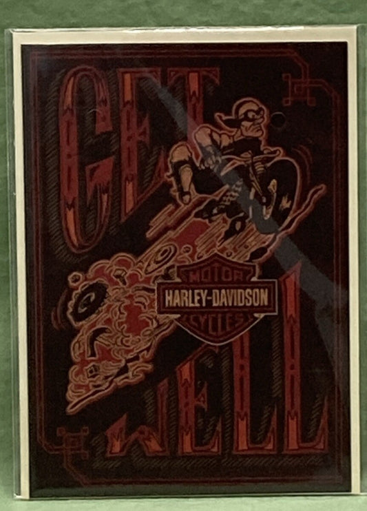NEW HARLEY DAVIDSON HDL-20083 BACK ON THE ROAD GET WELL CARD
