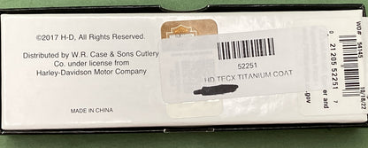 NEW HARLEY DAVIDSON 52251 TECX CASE Stainless Steel Linerlock Folding Knife