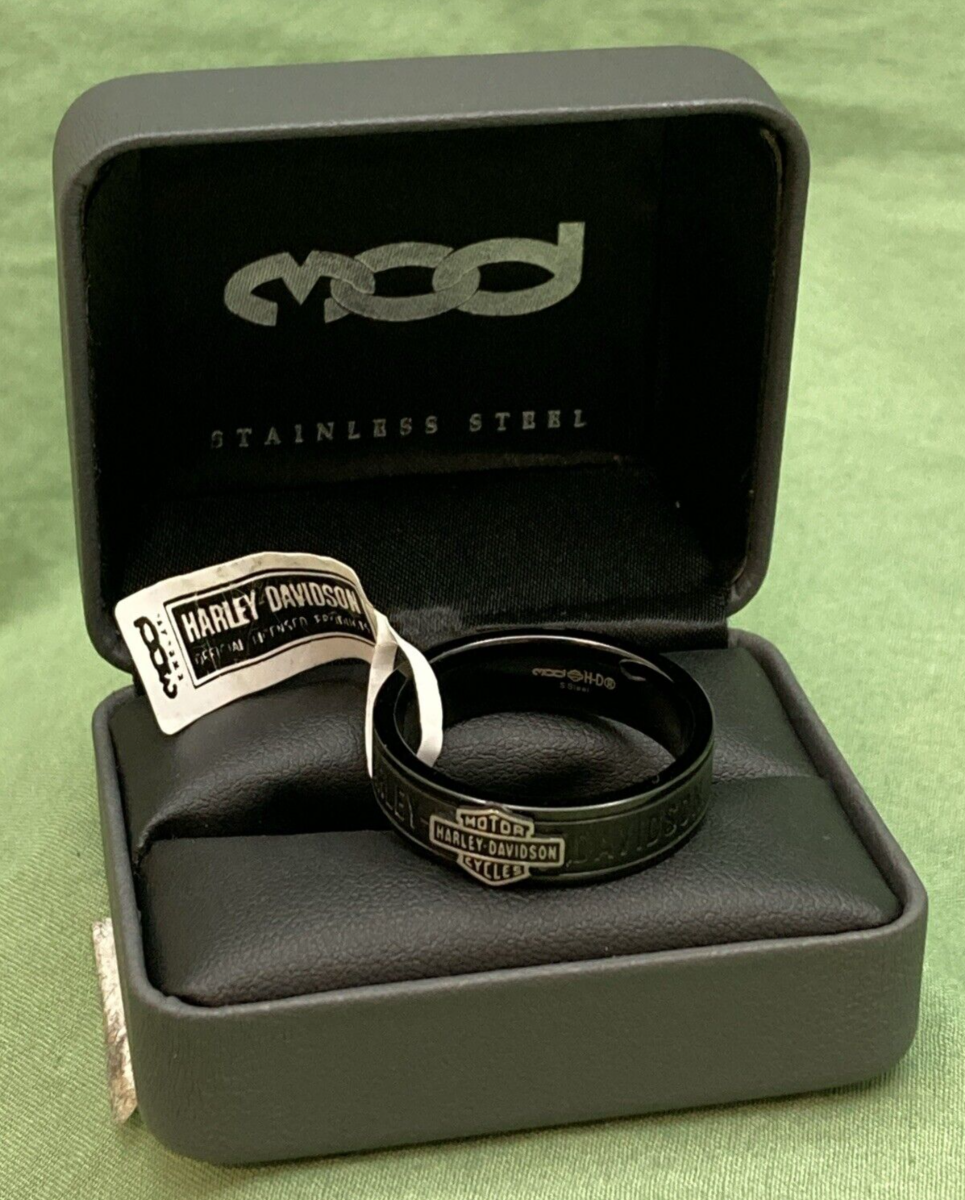 NEW GENUINE HARLEY DAVIDSON MOD HSR0050 SZ 13 B&S OFF ROAD BAND RING