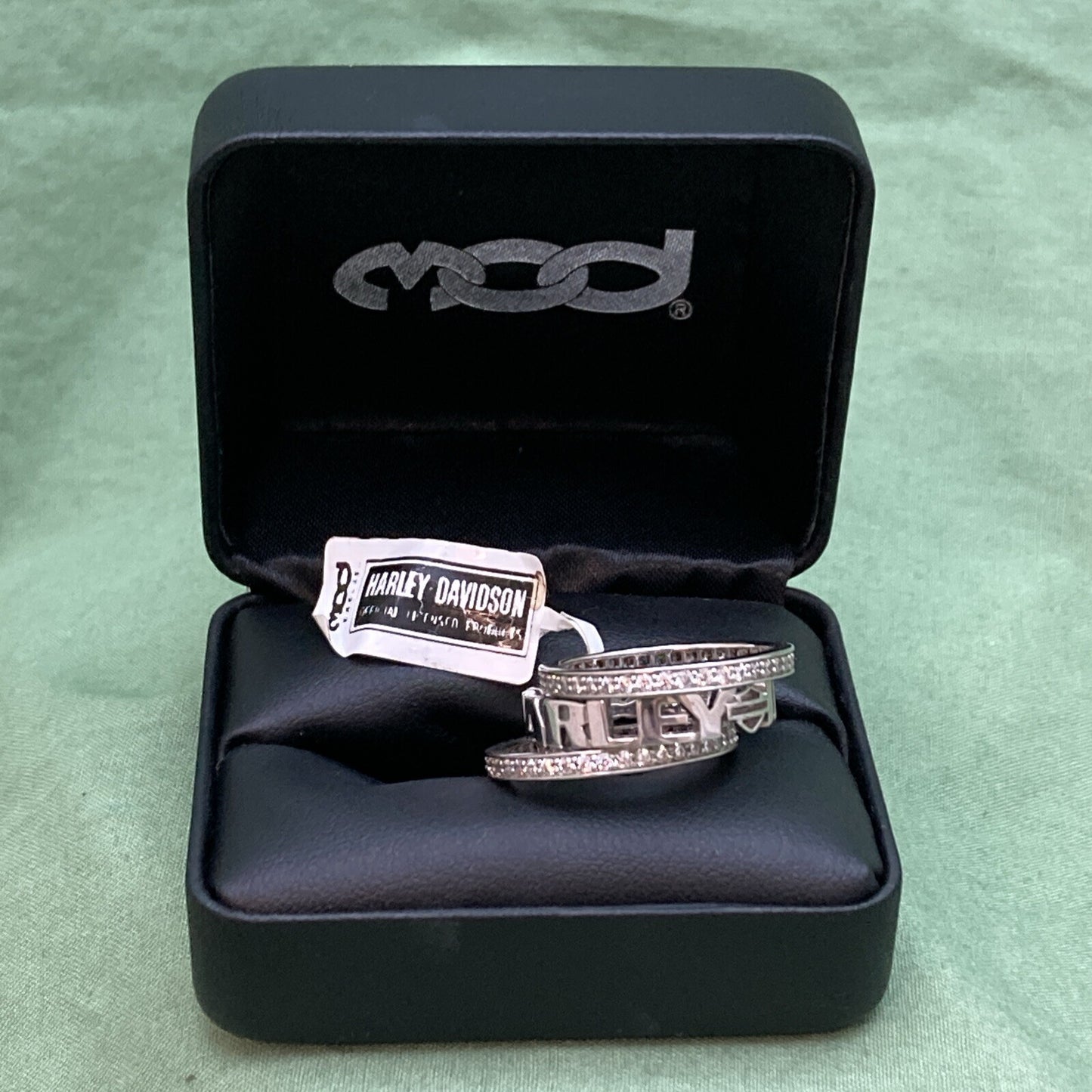 NEW GENUINE HARLEY DAVIDSON MOD HDR0294 SZ 9 WOMEN'S STACKING RING