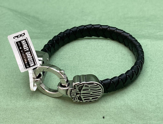 NEW GENUINE HARLEY DAVIDSON MOD HSB0234 MEN'S 8" CALAVERA SKULL BRACELET