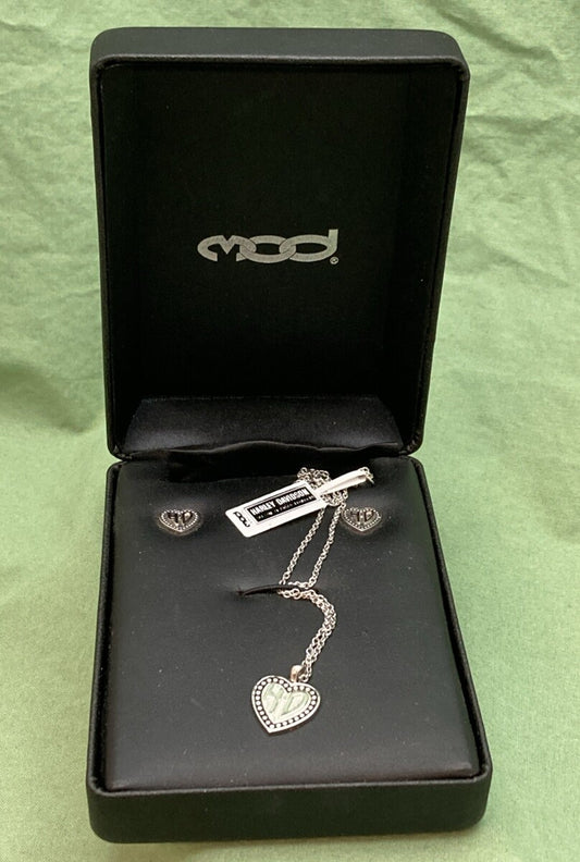 NEW GENUINE HARLEY DAVIDSON MOD HDS0007 WOMEN'S BEADED HD HEART GIFT SET