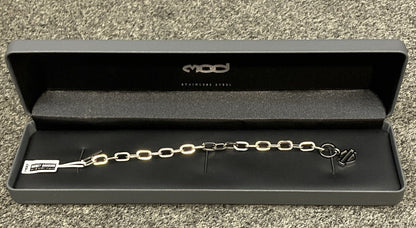 NEW GENUINE HARLEY DAVIDSON MOD HSB0243 WOMEN'S 7.5" B&S CHAIN BRACELET