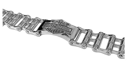 NEW GENUINE HARLEY DAVIDSON MOD HSB0146 MEN'S 7.5" B&S LARGE CHAIN BRACELET