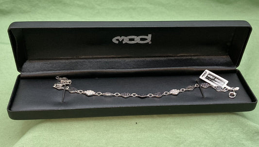NEW GENUINE HARLEY DAVIDSON MOD HDB0235 WOMEN'S 8" MULTI B&S CHAIN BRACELET