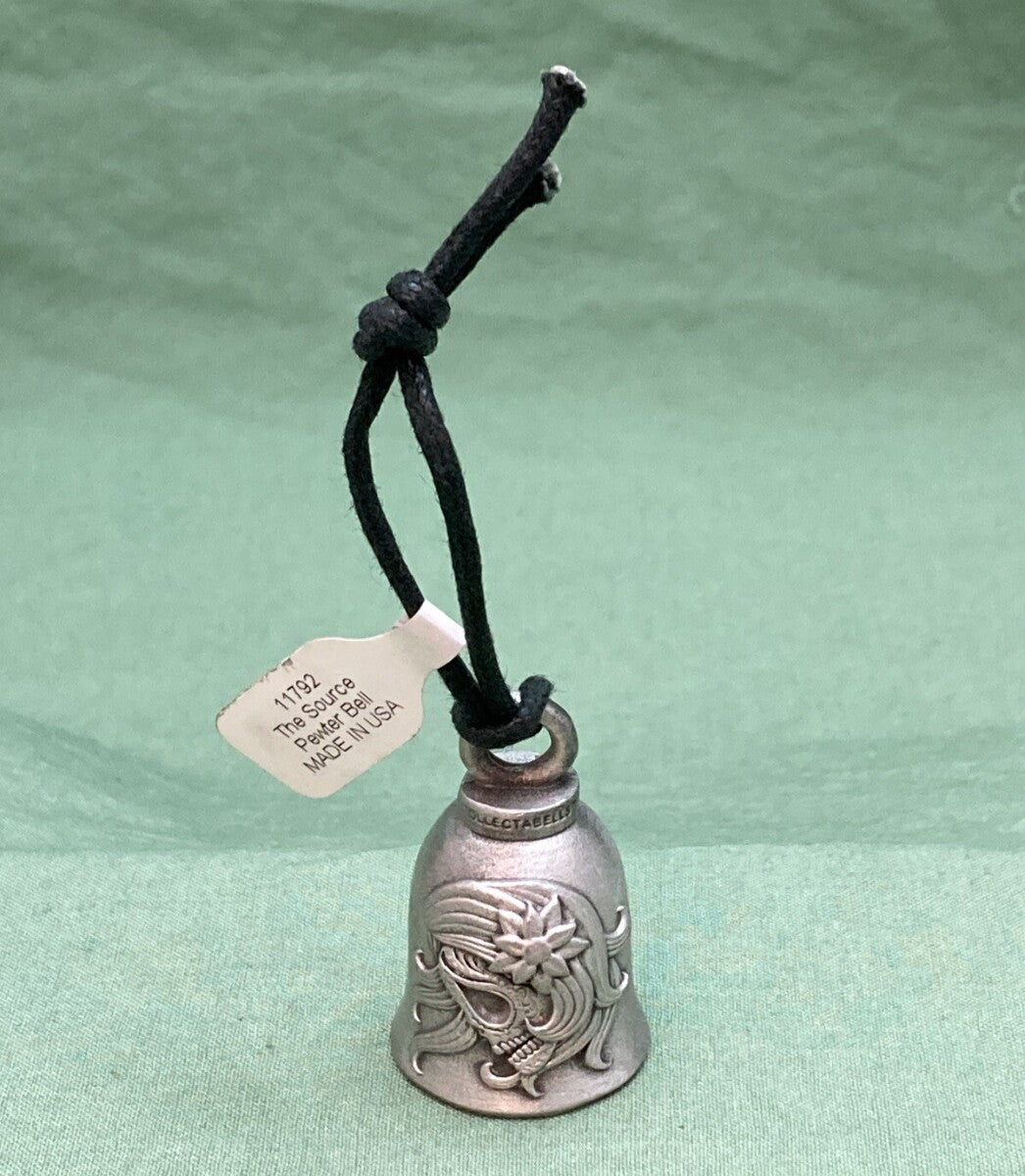 NEW HARLEY DAVIDSON 11792 PEWTER LADY SUGAR SKULL RIDE BELL