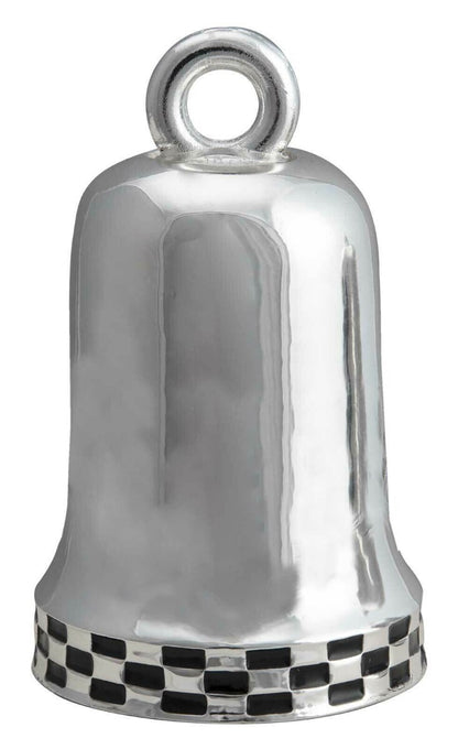 NEW GENUINE HARLEY DAVIDSON HRB117 SILVER CHECKERED RACING FLAG RIDE BELL