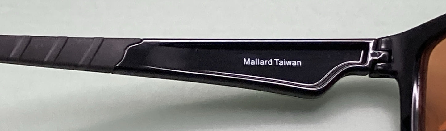 NEW BIRDZ EYEWEAR MALLARDBKAM MALLARD BLACK FRAME W/ AMBER LENS