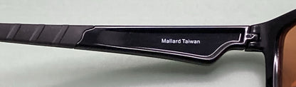 NEW BIRDZ EYEWEAR MALLARDBKAM MALLARD BLACK FRAME W/ AMBER LENS