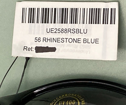 NEW UNDERCOVER EYEWEAR UE2588RSBLU WOMEN'S 56 RHINISTONE BLUE SUNGLASSES