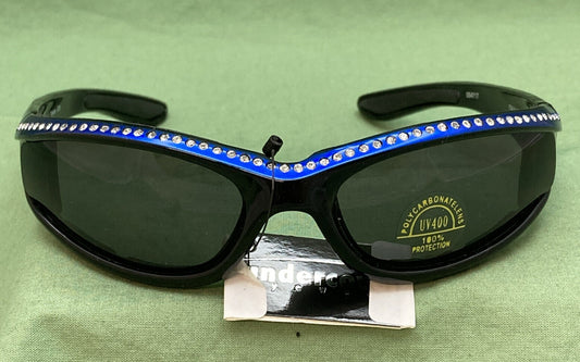 NEW UNDERCOVER EYEWEAR UE2588RSBLU WOMEN'S 56 RHINISTONE BLUE SUNGLASSES