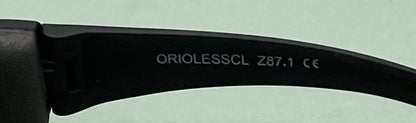 NEW BIRDZ EYEWEAR ORIOLESSCL ORIELE SAFETY SERIES CLEAR LENS BLACK FRAME GLASSES
