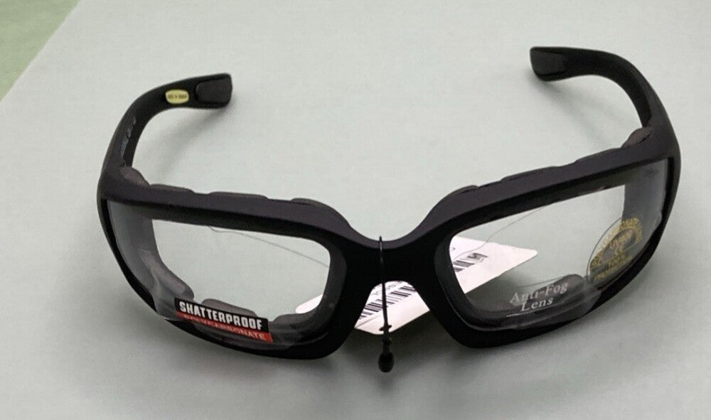 NEW BIRDZ EYEWEAR ORIOLESSCL ORIELE SAFETY SERIES CLEAR LENS BLACK FRAME GLASSES