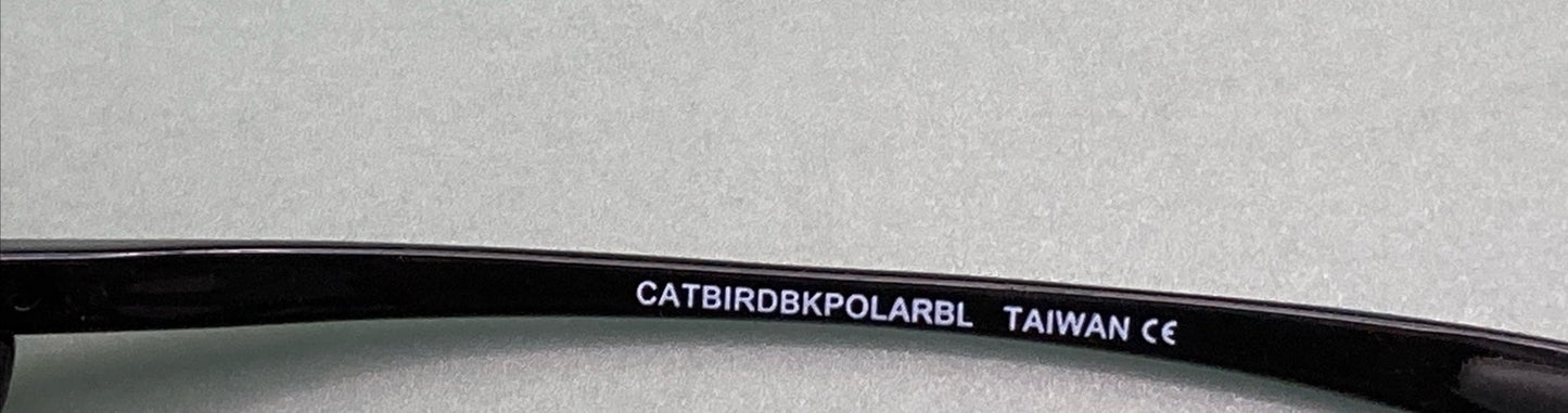 NEW BIRDZ EYEWEAR CATBIRDBKPOLAR WOMEN'S POLARIZED BLUE LENS SUNGLASSES