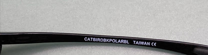 NEW BIRDZ EYEWEAR CATBIRDBKPOLAR WOMEN'S POLARIZED BLUE LENS SUNGLASSES