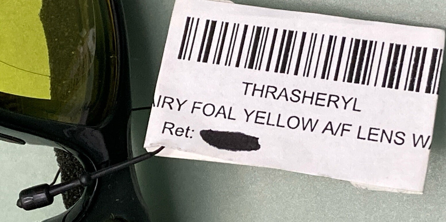 NEW BIRDZ EYEWEAR THRASHERYL AIRY FOAL YELLOW ANTI-FOG LENS RIDING GLASSES