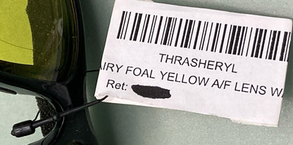 NEW BIRDZ EYEWEAR THRASHERYL AIRY FOAL YELLOW ANTI-FOG LENS RIDING GLASSES