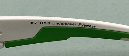 NEW UNDERCOVER EYEWEAR UE067TR90 UNISEX WHITE & GREEN SUNGLASSES