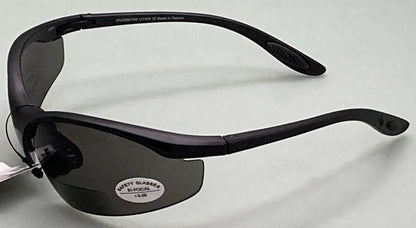NEW UNDERCOVER EYEWEAR UESR206SMK BLACK W/ SMOKE LENS BIFOCAL 3.0 SUNGLASSES