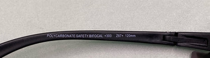 NEW UNDERCOVER EYEWEAR UESR206SMK BLACK W/ SMOKE LENS BIFOCAL 3.0 SUNGLASSES