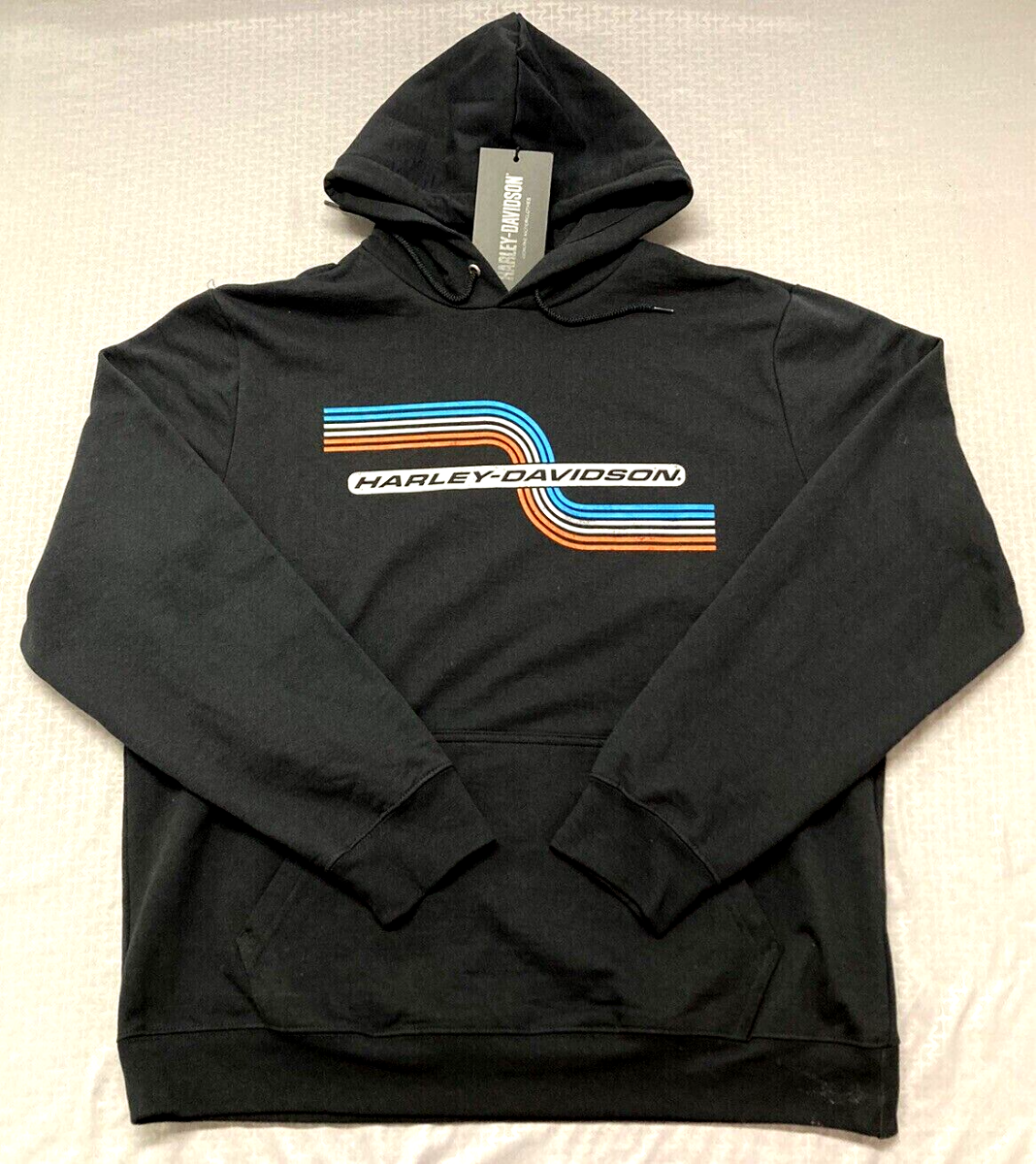 NEW HARLEY DAVIDSON 99119-22VM Mens Tank Graphic Pullover Fleece Hoodie BLK 3XL