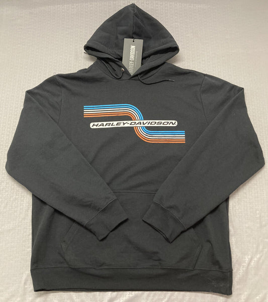 NEW HARLEY DAVIDSON 99119-22VM Men's Tank Graphic Pullover Fleece Hoodie BLK M