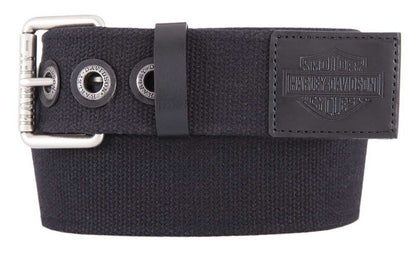 NEW GENUINE HARLEY DAVIDSON HDMBT11534 Men's Bad Manners Leather Trim Belt 38