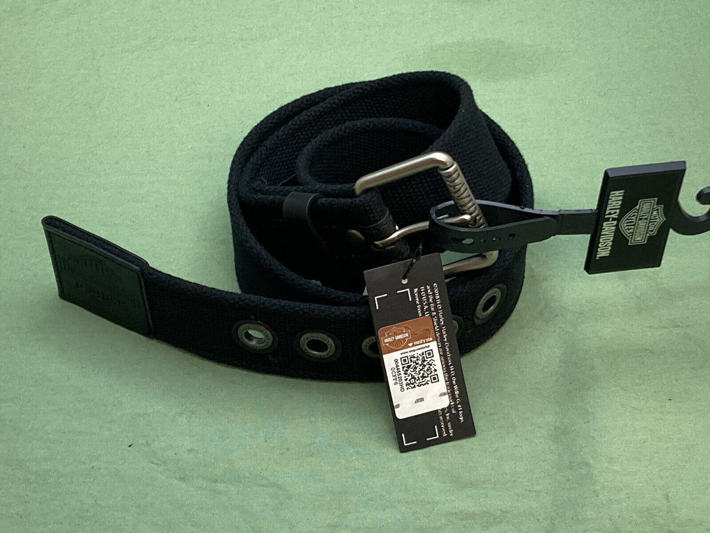 NEW GENUINE HARLEY DAVIDSON HDMBT11534 Men's Bad Manners Leather Trim Belt 42