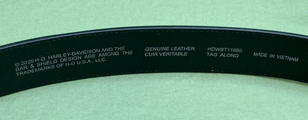 NEW HARLEY DAVIDSON HDWBT11660 Women's Tag Along Leather Belt w/Coin Purse Sm