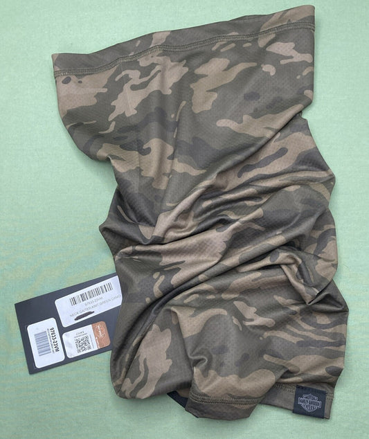 NEW HARLEY DAVIDSON 97633-23VM MEN'S GREEN CAMO KNIT NECK GAITER