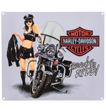 NEW GENUINE HARLEY DAVIDSON 2011181 JACKET BABE METAL SIGN