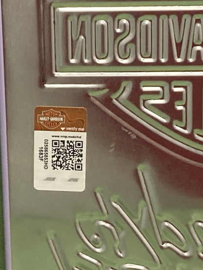 NEW GENUINE HARLEY DAVIDSON 2011181 JACKET BABE METAL SIGN